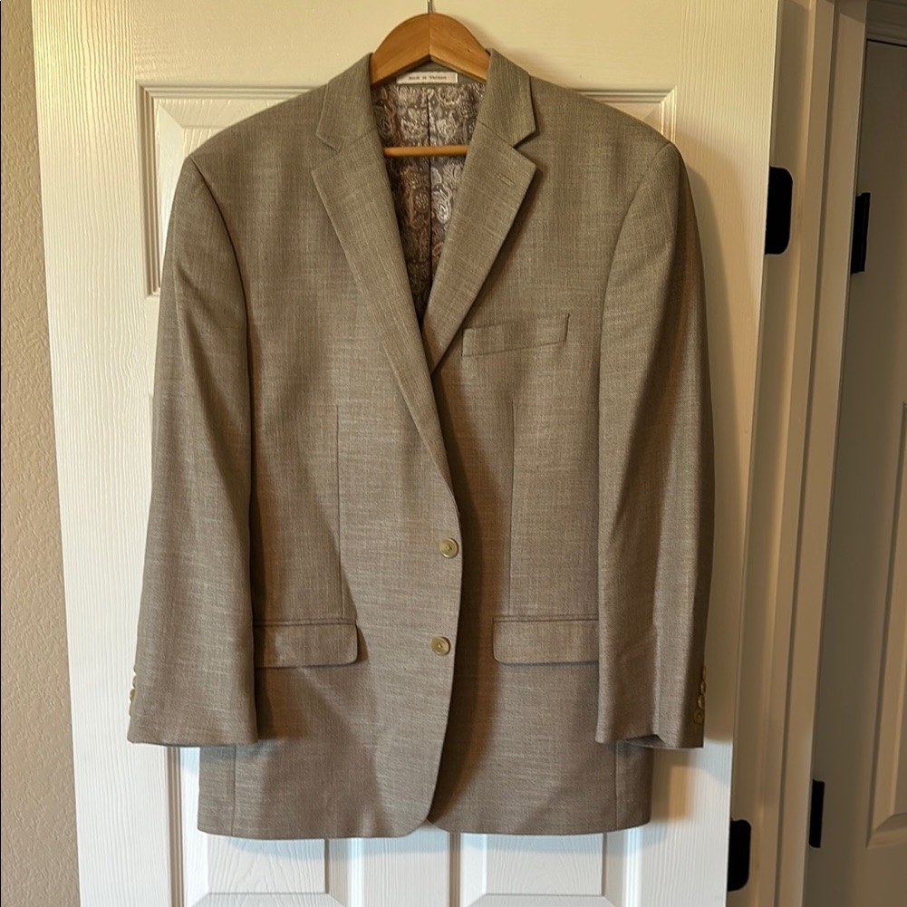 Chaps Tan Sport Coat Classic Blazer - Fully Lined